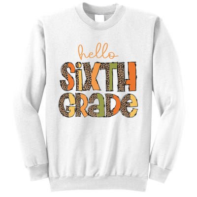 Hello Sixth Grade Funny Girl Back To School Sweatshirt