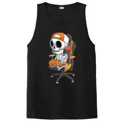 Halloween Skeleton Gamer Video Gaming Teens PosiCharge Competitor Tank