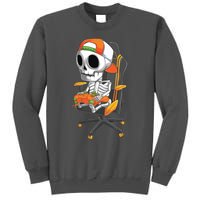 Halloween Skeleton Gamer Video Gaming Teens Tall Sweatshirt