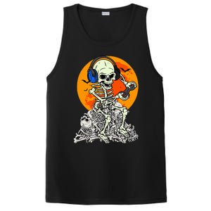 Halloween Skeleton Gamer Skull Moon Gaming PosiCharge Competitor Tank