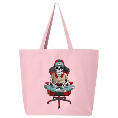 Halloween Skeleton Gamer Video Gaming 25L Jumbo Tote