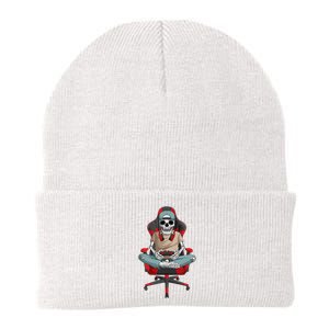 Halloween Skeleton Gamer Video Gaming Knit Cap Winter Beanie