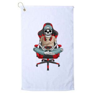 Halloween Skeleton Gamer Video Gaming Platinum Collection Golf Towel