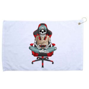 Halloween Skeleton Gamer Video Gaming Grommeted Golf Towel