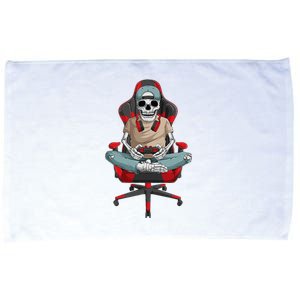 Halloween Skeleton Gamer Video Gaming Microfiber Hand Towel