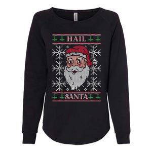 Hail Santa Gift Womens California Wash Sweatshirt