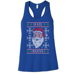 Hail Santa Gift Women's Racerback Tank