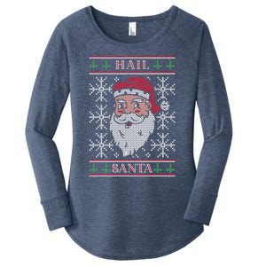 Hail Santa Gift Women's Perfect Tri Tunic Long Sleeve Shirt