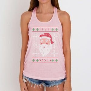 Hail Santa Gift Women's Knotted Racerback Tank