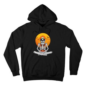 Halloween Skeleton Gamer Video Gaming Hoodie