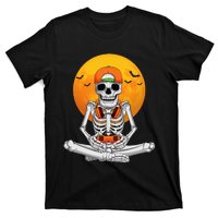 Halloween Skeleton Gamer Video Gaming T-Shirt