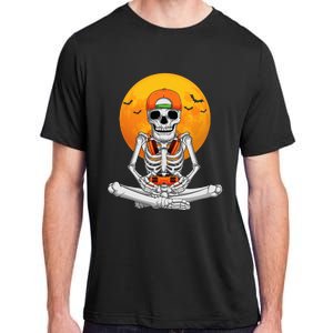 Halloween Skeleton Gamer Video Gaming Adult ChromaSoft Performance T-Shirt