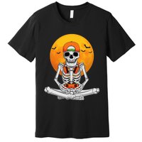 Halloween Skeleton Gamer Video Gaming Premium T-Shirt