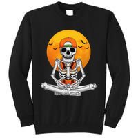 Halloween Skeleton Gamer Video Gaming Tall Sweatshirt