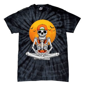 Halloween Skeleton Gamer Video Gaming Tie-Dye T-Shirt