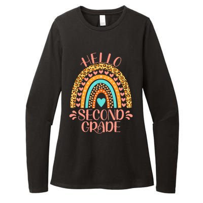 Hello Second Grade 2nd Grade Teacher Back To School Womens CVC Long Sleeve Shirt