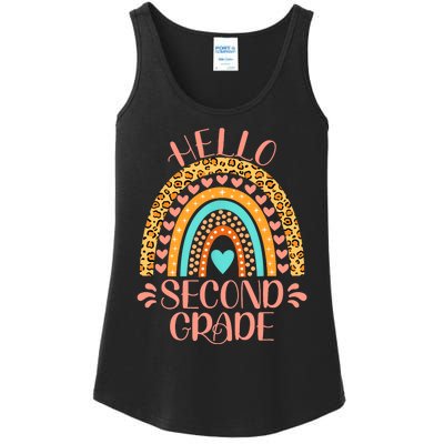 Hello Second Grade 2nd Grade Teacher Back To School Ladies Essential Tank