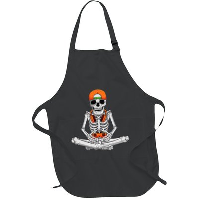 Halloween Skeleton Gamer Video Gaming Apron