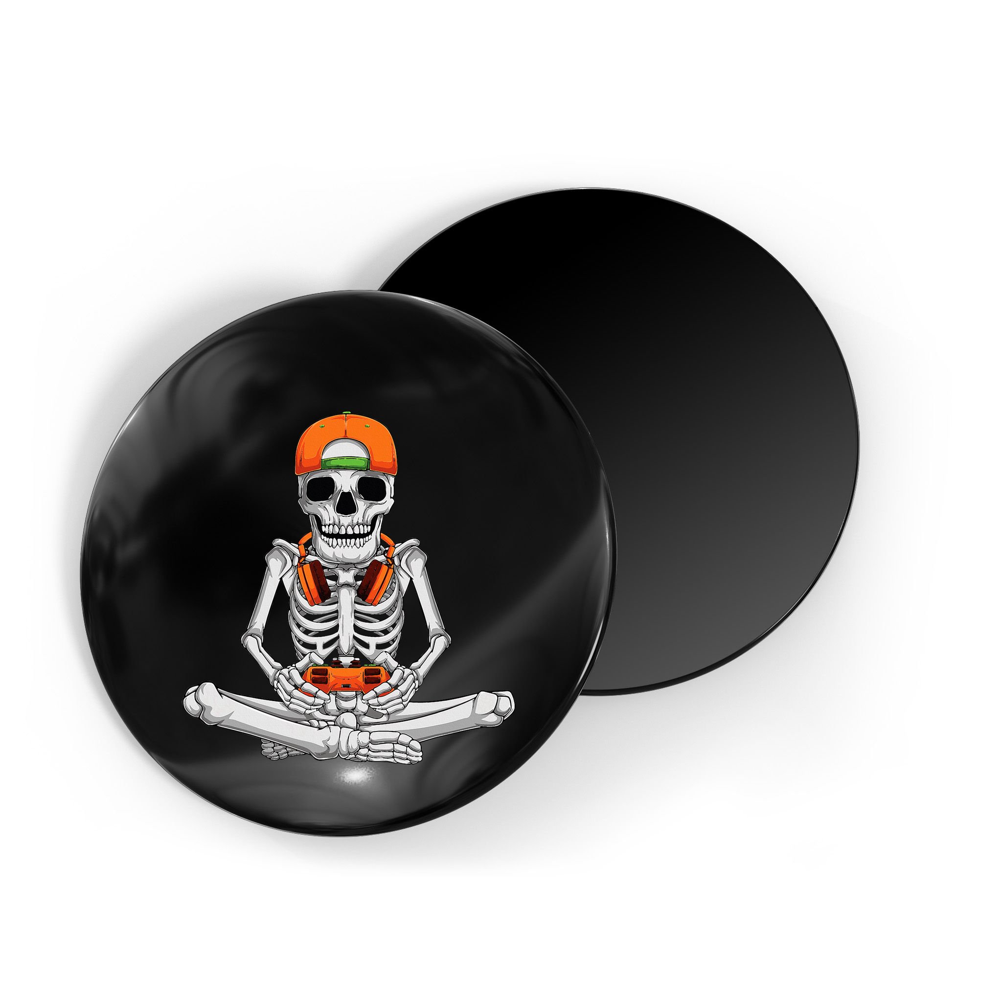 Halloween Skeleton Gamer Video Gaming Magnet