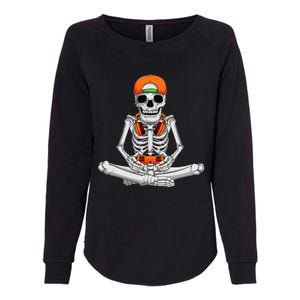 Halloween Skeleton Gamer Video Gaming Womens California Wash Sweatshirt