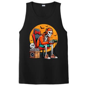 Halloween Skeleton Gamer Funny Video Gaming Halloween Cool Gift PosiCharge Competitor Tank