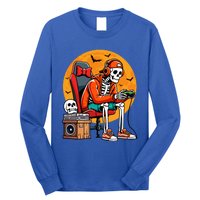 Halloween Skeleton Gamer Funny Video Gaming Halloween Cool Gift Long Sleeve Shirt