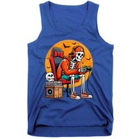 Halloween Skeleton Gamer Funny Video Gaming Halloween Cool Gift Tank Top