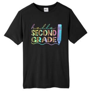 Hello Second Grade Leopard 1St Day Of School Team 2Nd Grade Meaningful Gift Tall Fusion ChromaSoft Performance T-Shirt