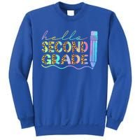 Hello Second Grade Leopard 1St Day Of School Team 2Nd Grade Meaningful Gift Sweatshirt