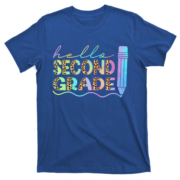 Hello Second Grade Leopard 1St Day Of School Team 2Nd Grade Meaningful Gift T-Shirt