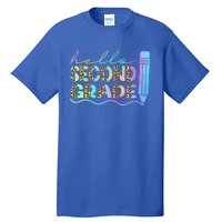 Hello Second Grade Leopard 1St Day Of School Team 2Nd Grade Meaningful Gift Tall T-Shirt