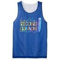 Hello Second Grade Leopard 1St Day Of School Team 2Nd Grade Meaningful Gift Mesh Reversible Basketball Jersey Tank