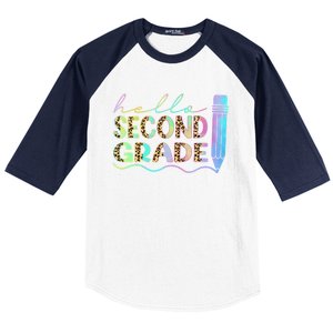 Hello Second Grade Leopard 1St Day Of School Team 2Nd Grade Meaningful Gift Baseball Sleeve Shirt