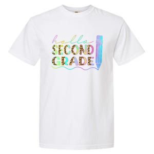 Hello Second Grade Leopard 1St Day Of School Team 2Nd Grade Meaningful Gift Garment-Dyed Heavyweight T-Shirt