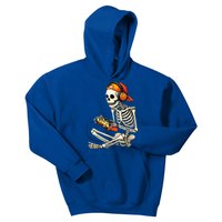 Halloween Skeleton Gamer Video Gaming Kids Hoodie