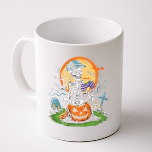 Halloween Skeleton Gamer Video Gaming Gift Coffee Mug