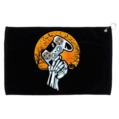 Halloween Skeleton Gamer Hand Controller Video Games Gaming Gift Grommeted Golf Towel