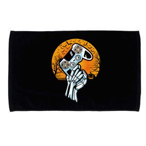 Halloween Skeleton Gamer Hand Controller Video Games Gaming Gift Microfiber Hand Towel