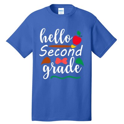 Hello Second Grade Team 2Nd Grade Back To School Teacher Meaningful Gift Tall T-Shirt