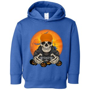 Halloween Skeleton Gamer Video Game Lover Gift Toddler Hoodie