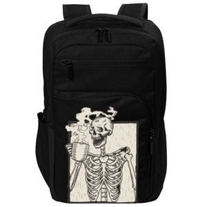 HALLOWEEN SKULL GRAPHIC PRINT FLEECE OVERSIZED Impact Tech Backpack