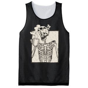 HALLOWEEN SKULL GRAPHIC PRINT FLEECE OVERSIZED Mesh Reversible Basketball Jersey Tank