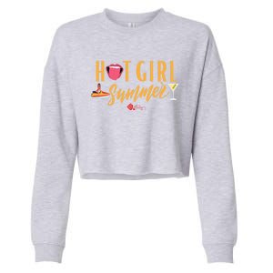 Hot Summer Gift Cropped Pullover Crew