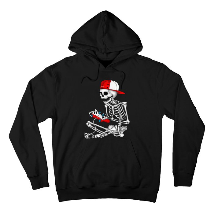 Halloween Skeleton Gamer Video Gaming Gift Games Lover Hoodie