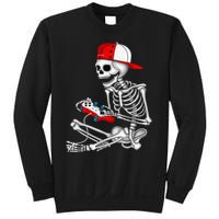 Halloween Skeleton Gamer Video Gaming Gift Games Lover Sweatshirt