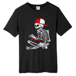 Halloween Skeleton Gamer Video Gaming Gift Games Lover Tall Fusion ChromaSoft Performance T-Shirt