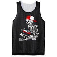 Halloween Skeleton Gamer Video Gaming Gift Games Lover Mesh Reversible Basketball Jersey Tank