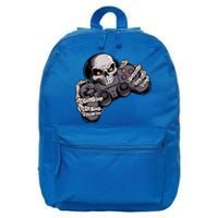 Halloween Skeleton Gaming Pumpkin Controller Video Gamer Funny Gift 16 in Basic Backpack