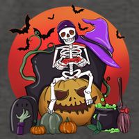 Halloween Skeleton Gamer With Controller Graveyard Pumpkin Gift Vector Backpack