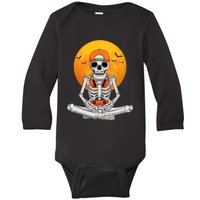 Halloween Skeleton Gamer Video Gaming Boy Teens Baby Long Sleeve Bodysuit